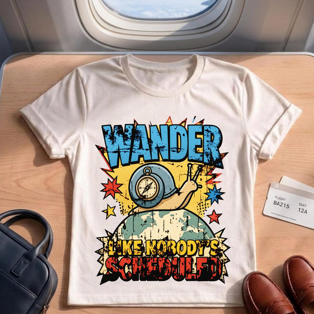 Wander Like Nobody's Scheduled T-Shirt
