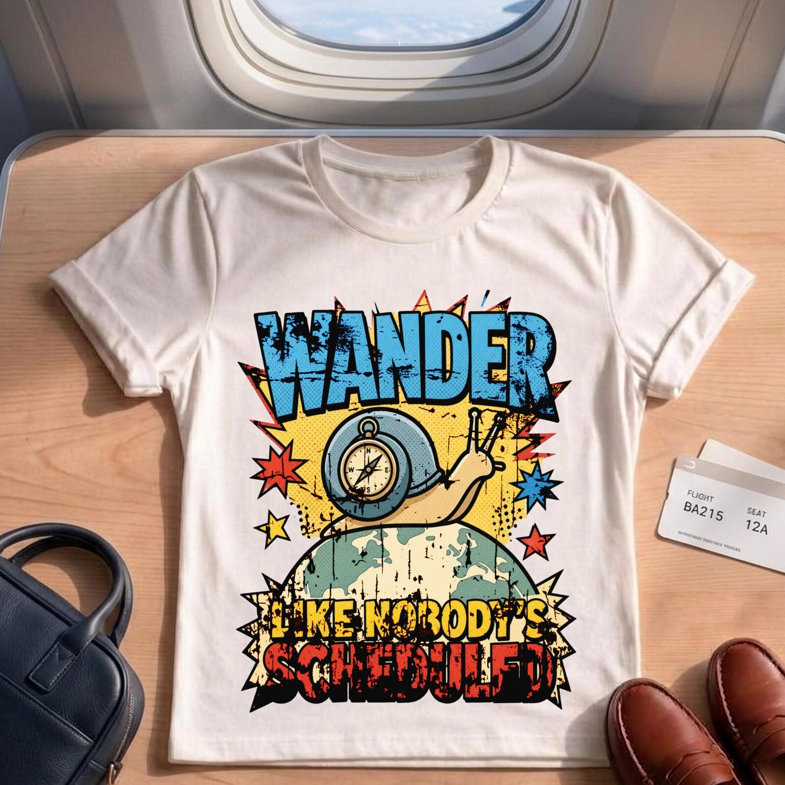 Wander Like Nobody's Scheduled T-Shirt