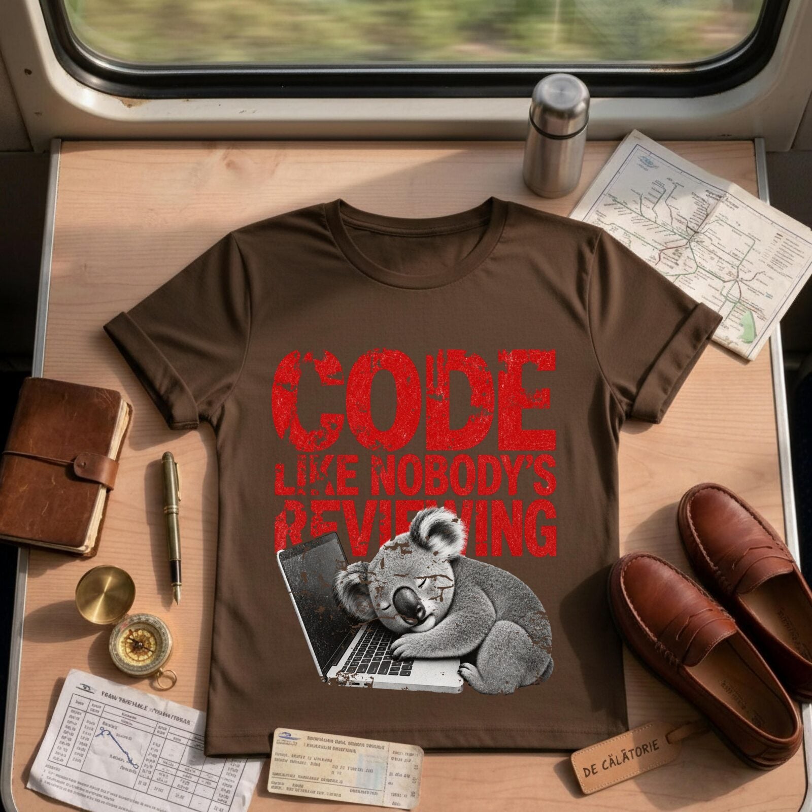 Developer Code Like Nobody's Reviewing Shirt