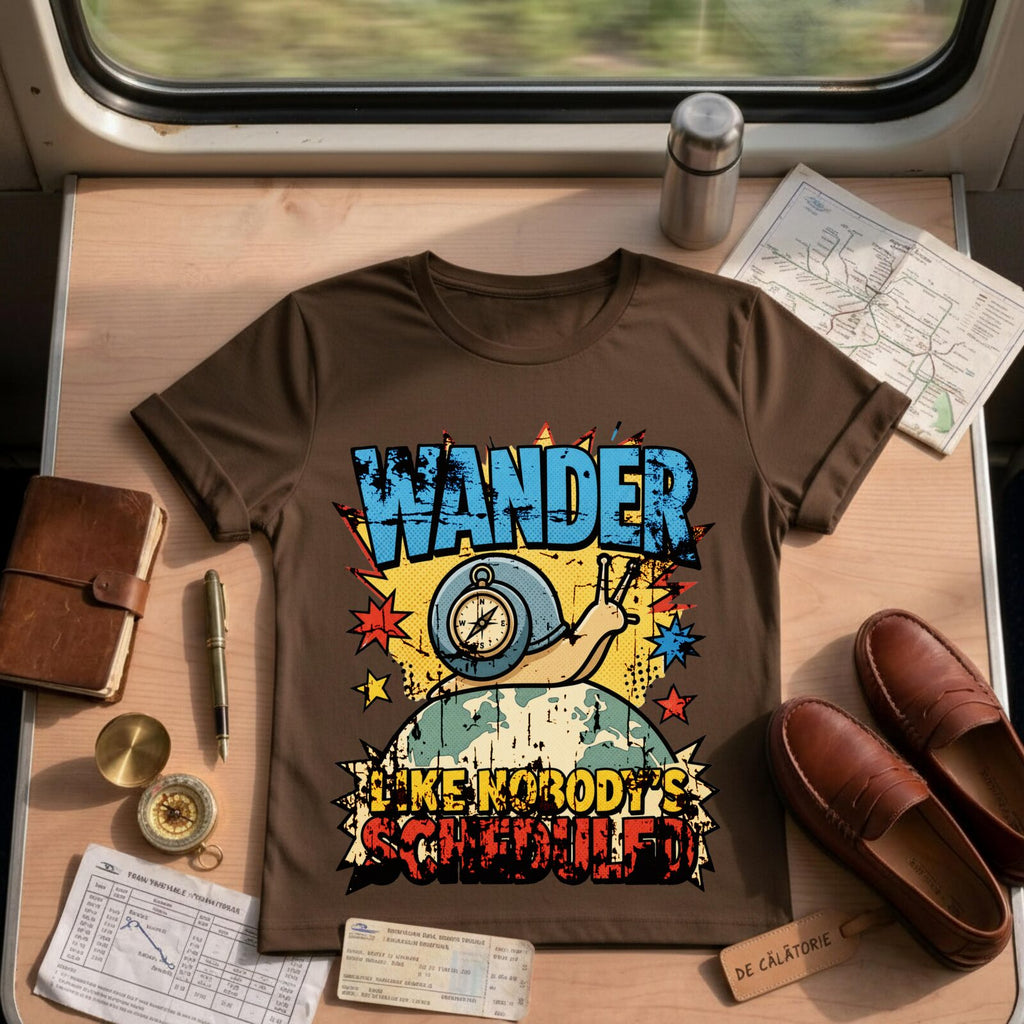 Wander Like Nobody's Scheduled T-Shirt