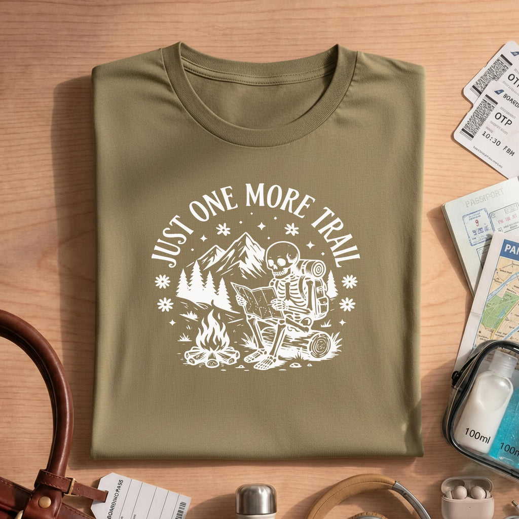 Camping Lover Funny Hiking Skeleton Shirt