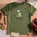 Thinking Not Typing Dinosaur T-Shirt