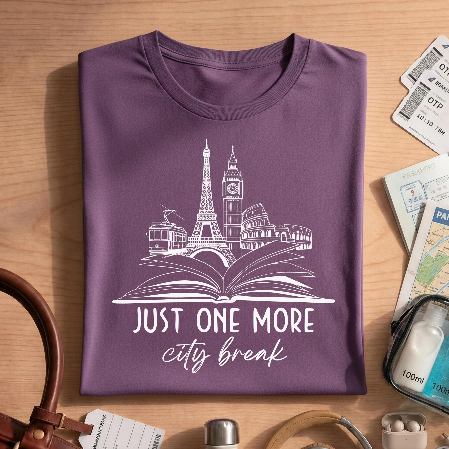 Paris London Rome Bookish Reader Apparel
