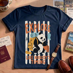 Funny Adventure Panda Explore T-Shirt