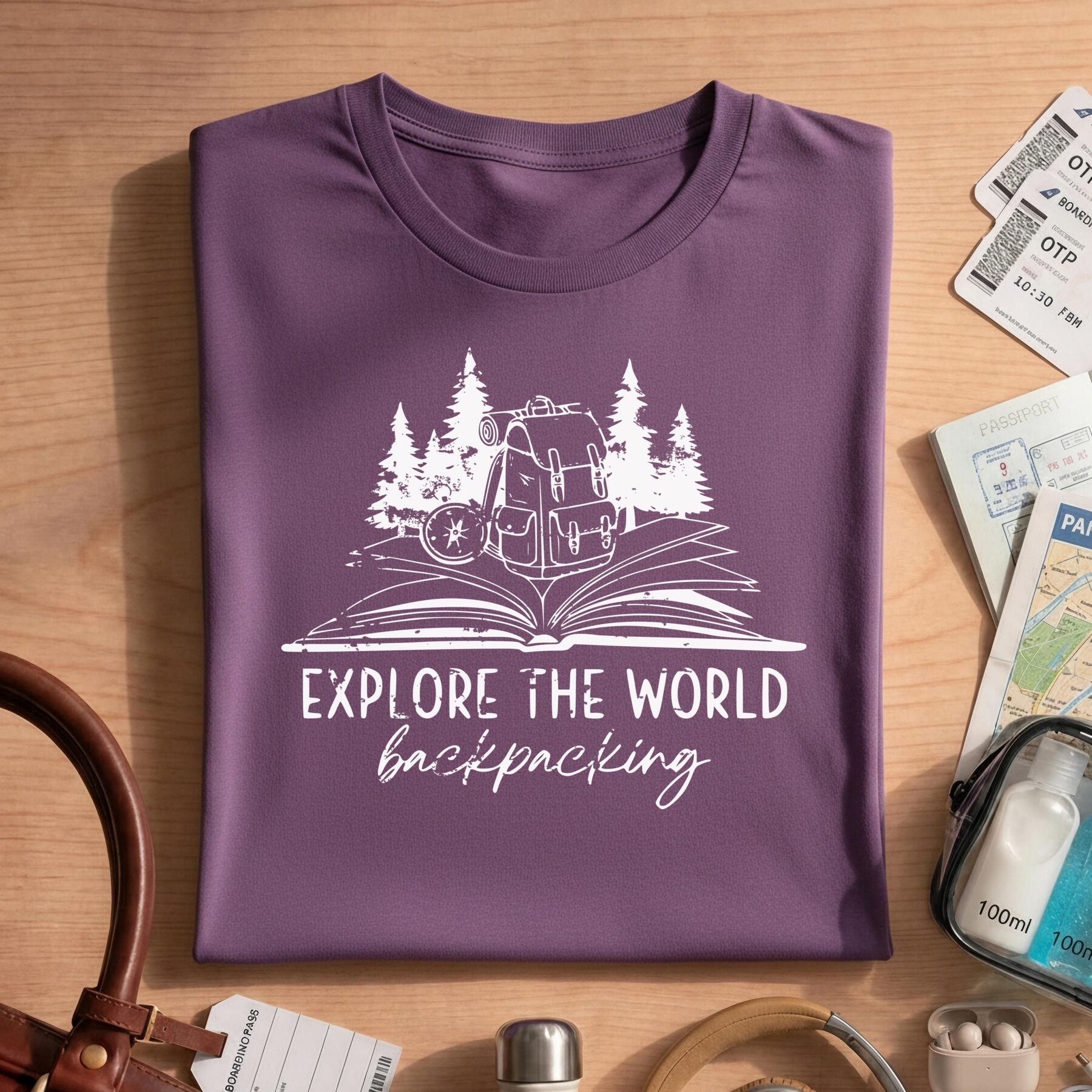 Explore The World Backpacking Shirt