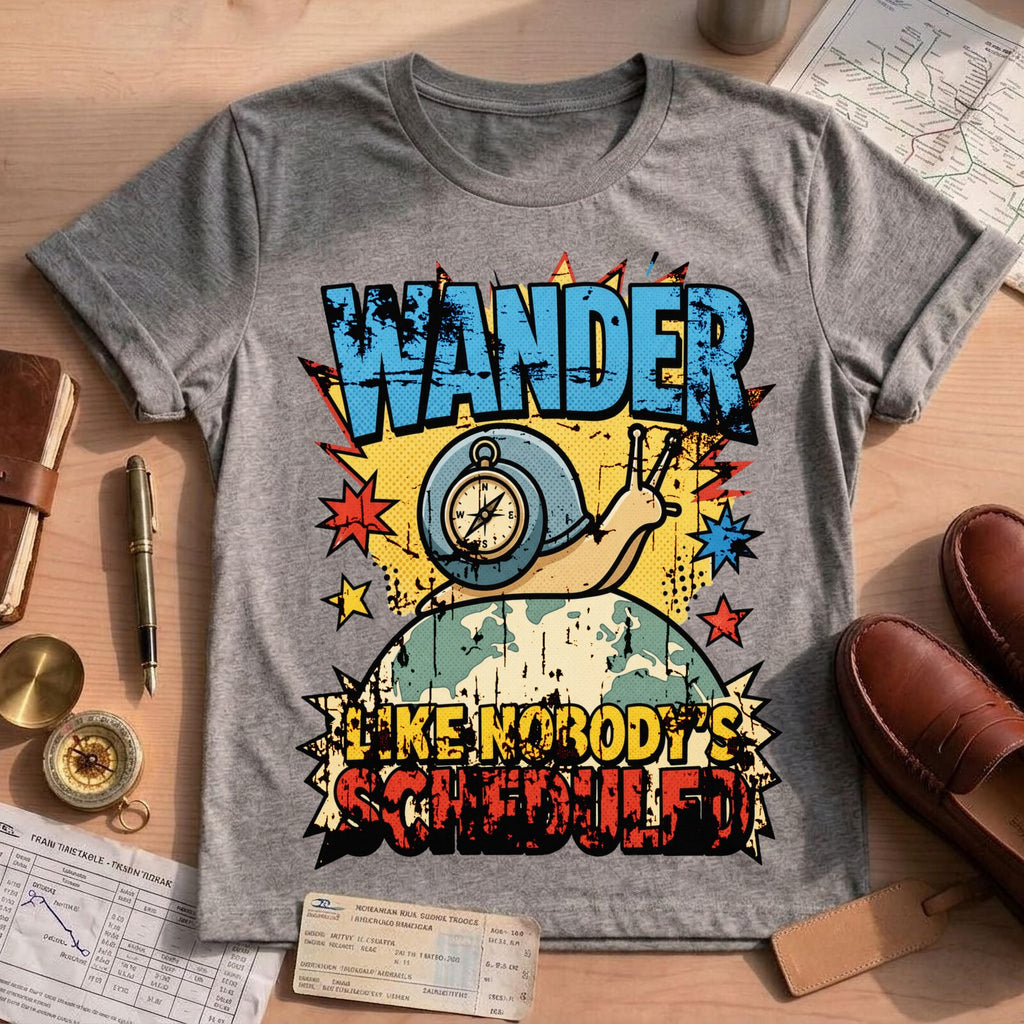 Wander Like Nobody's Scheduled T-Shirt