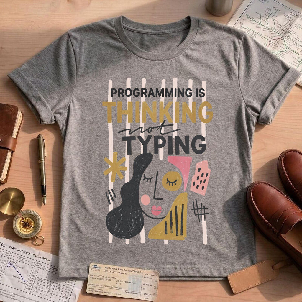 Programming Is Thinking Not Typing Shirt