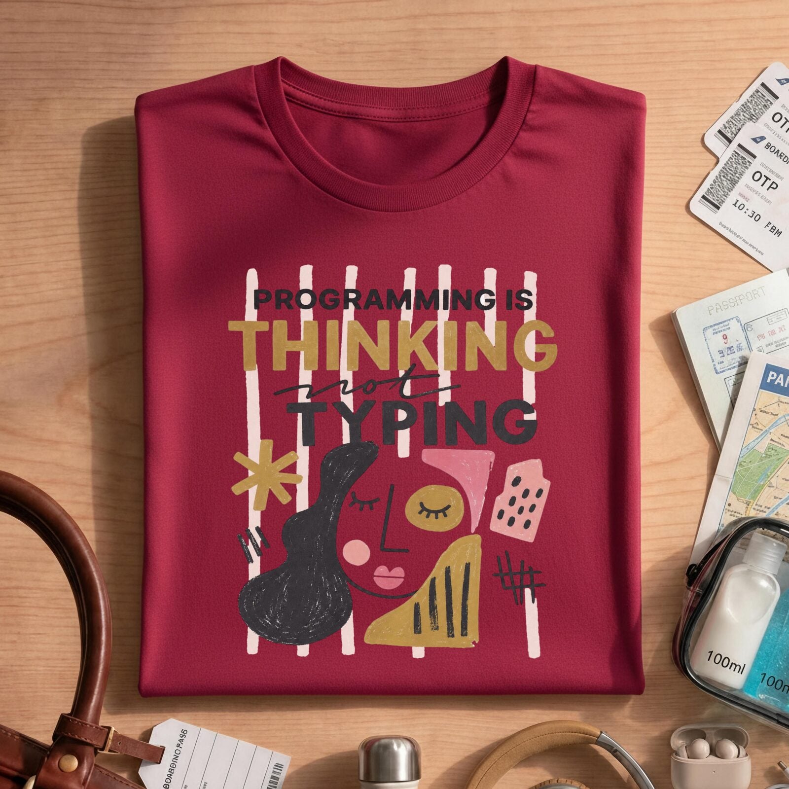 Programming Is Thinking Not Typing Shirt