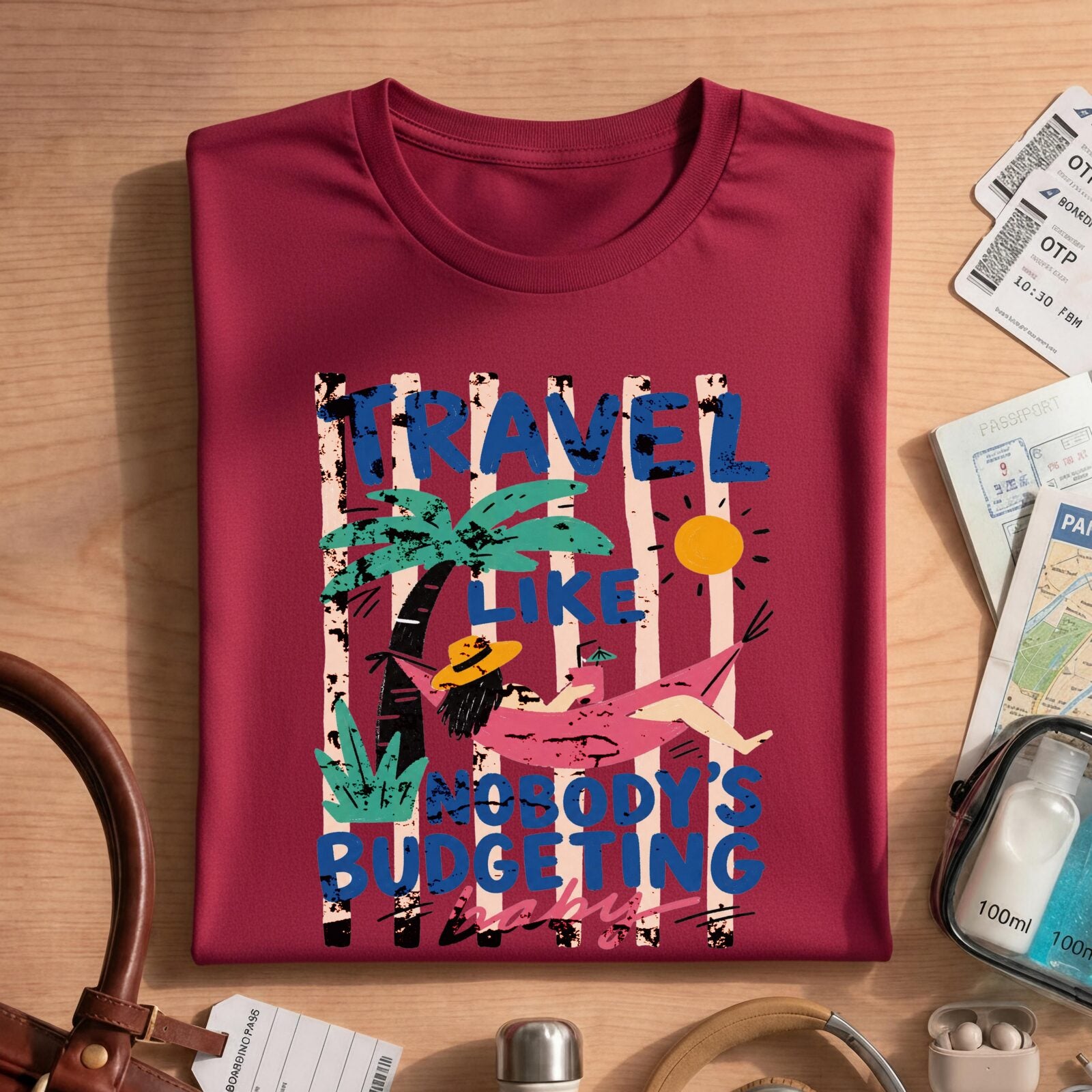 Travel Like Nobodys Budgeting Shirt
