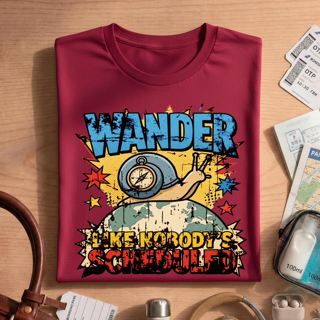 Wander Like Nobody's Scheduled T-Shirt
