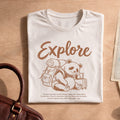 Adventure Lover Explore Panda Travel T-Shirt