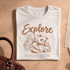 Adventure Lover Explore Panda Travel T-Shirt