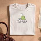 Thinking Not Typing Dinosaur T-Shirt