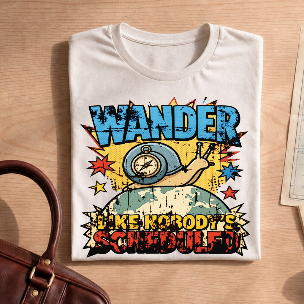 Wander Like Nobody's Scheduled T-Shirt