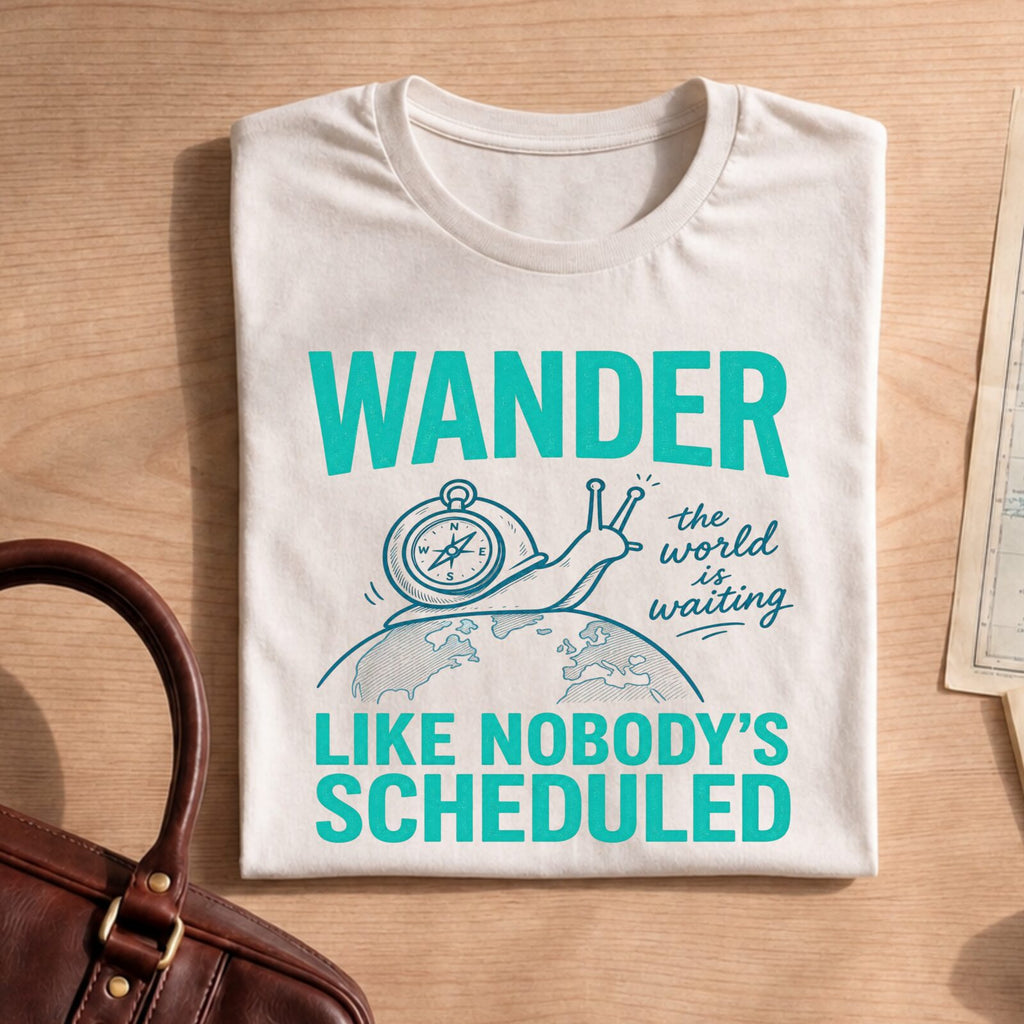 Wander Like Nobody's Scheduled Shirt