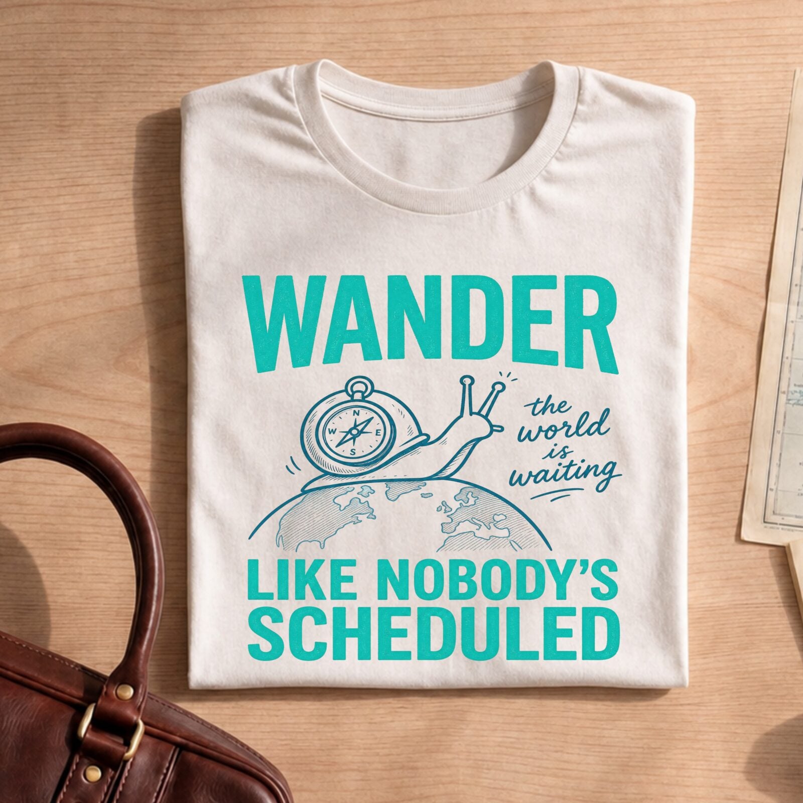 Wander Like Nobody's Scheduled Shirt