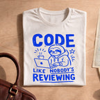 Code Like Nobody's Reviewing Sloth T-Shirt