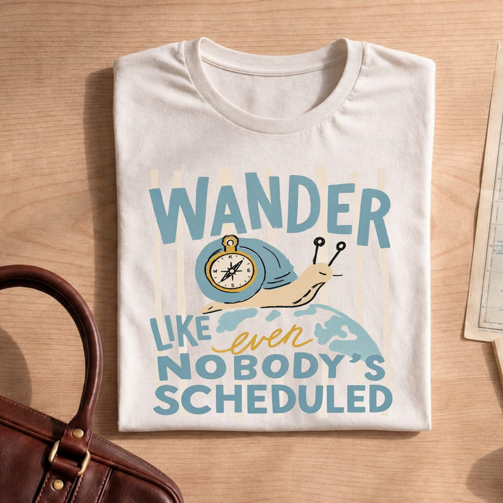 Funny Snail Compass Travel Shirt