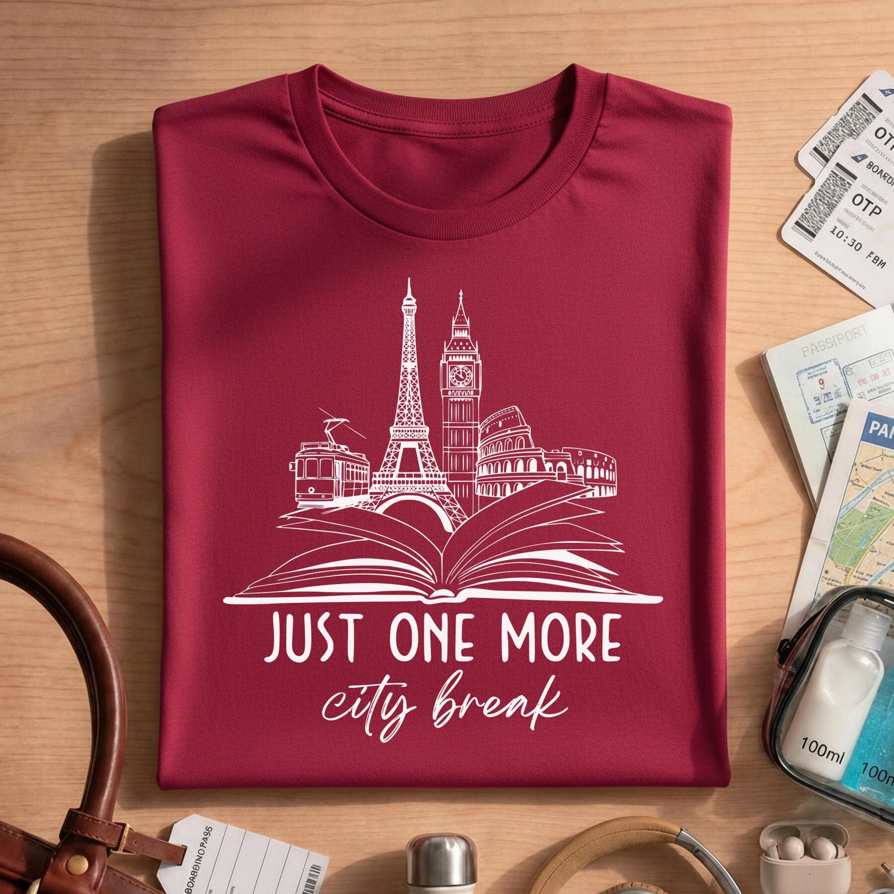 Paris London Rome Bookish Reader Apparel