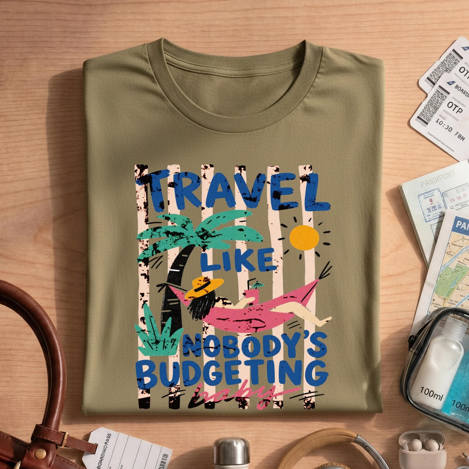 Travel Like Nobodys Budgeting Shirt