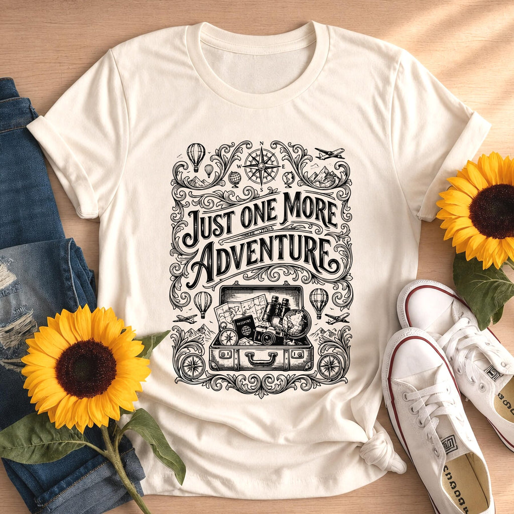 Vintage Travel Just One More Adventure T-Shirt