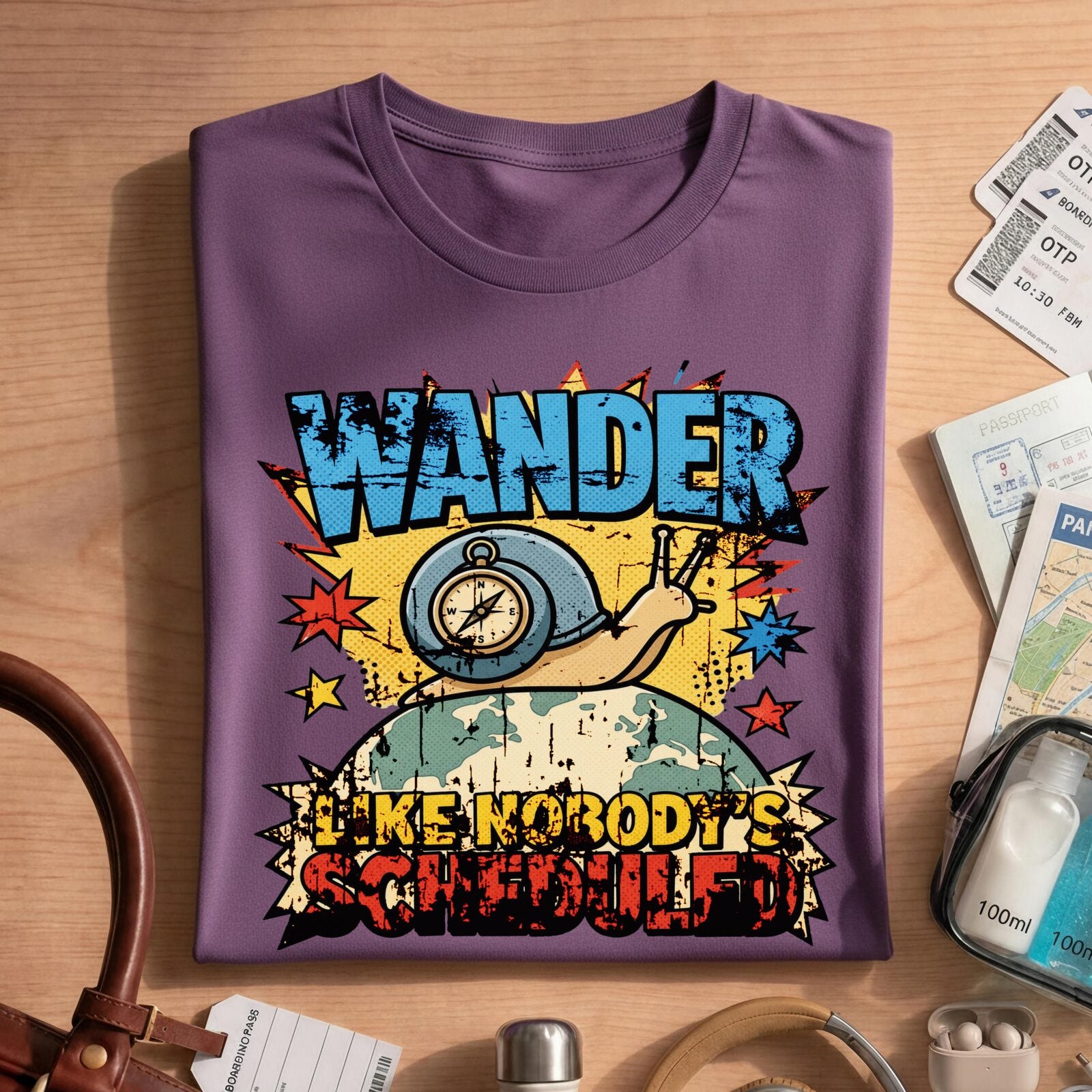 Wander Like Nobody's Scheduled T-Shirt