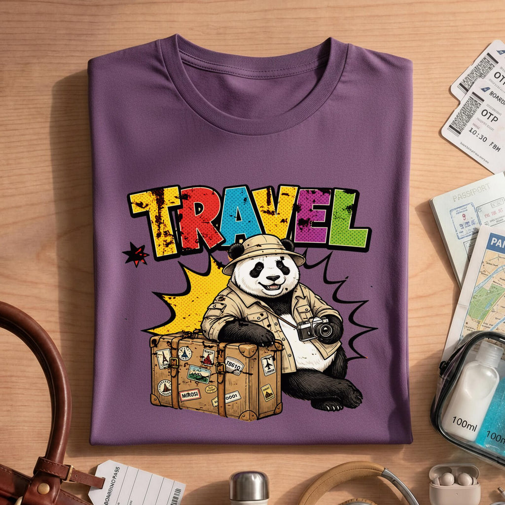 VintageTravel Panda Explorer Bear Tee