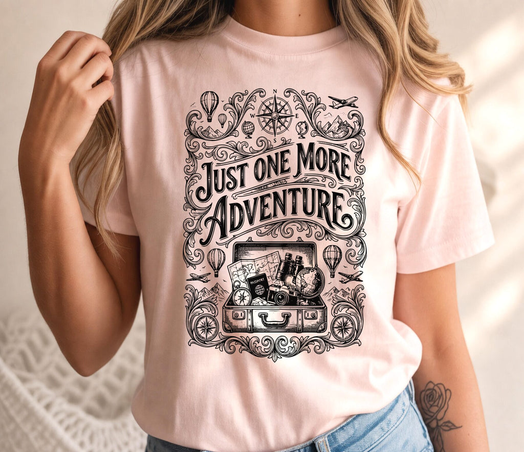 Vintage Travel Just One More Adventure T-Shirt