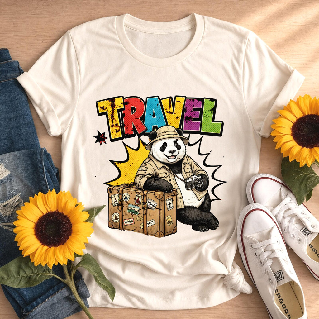 VintageTravel Panda Explorer Bear Tee