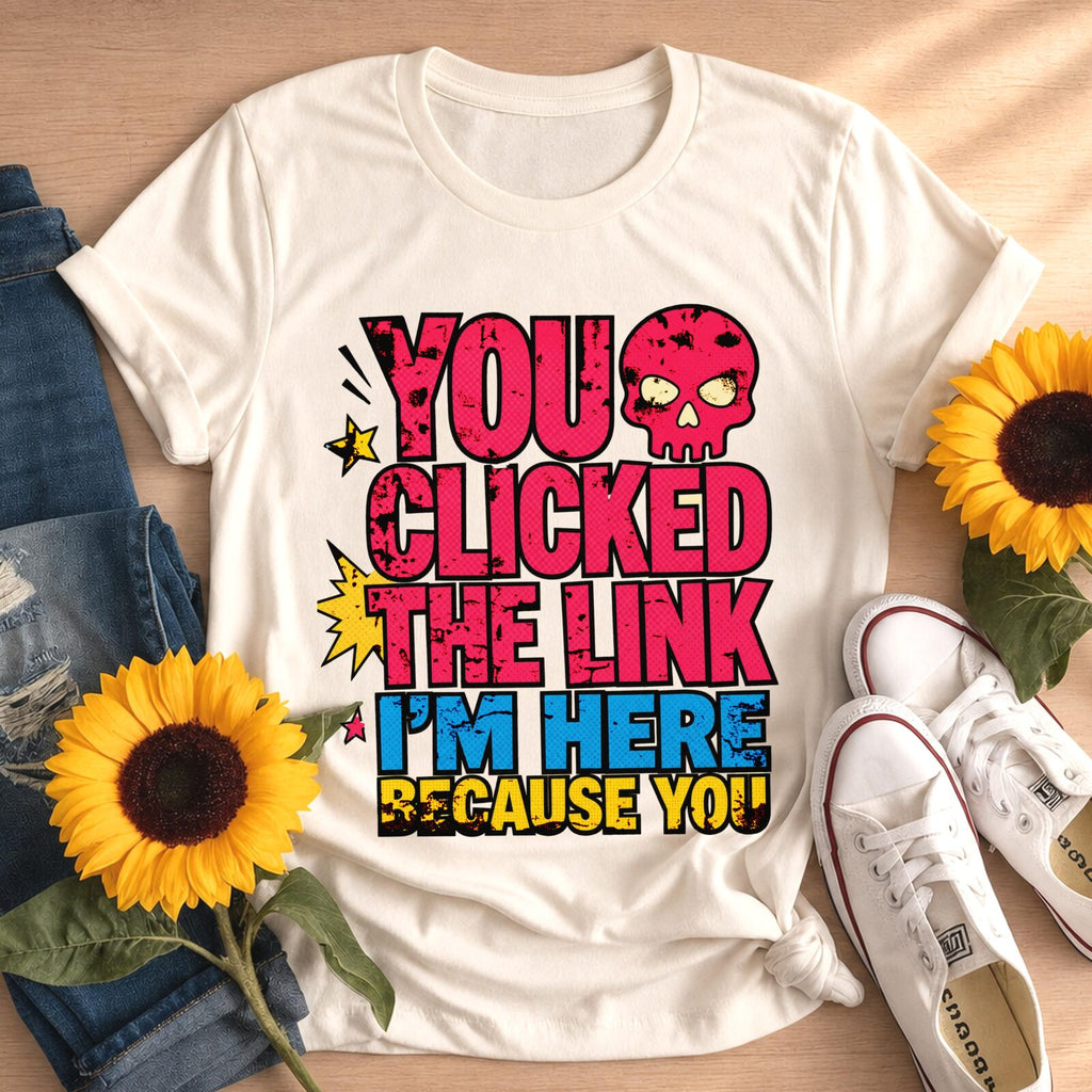 Humorous Pop Art Sarcastic Skull Tee