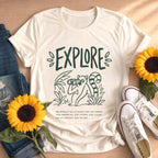Safari Animal Wildlife Explore Lemur T-Shirt