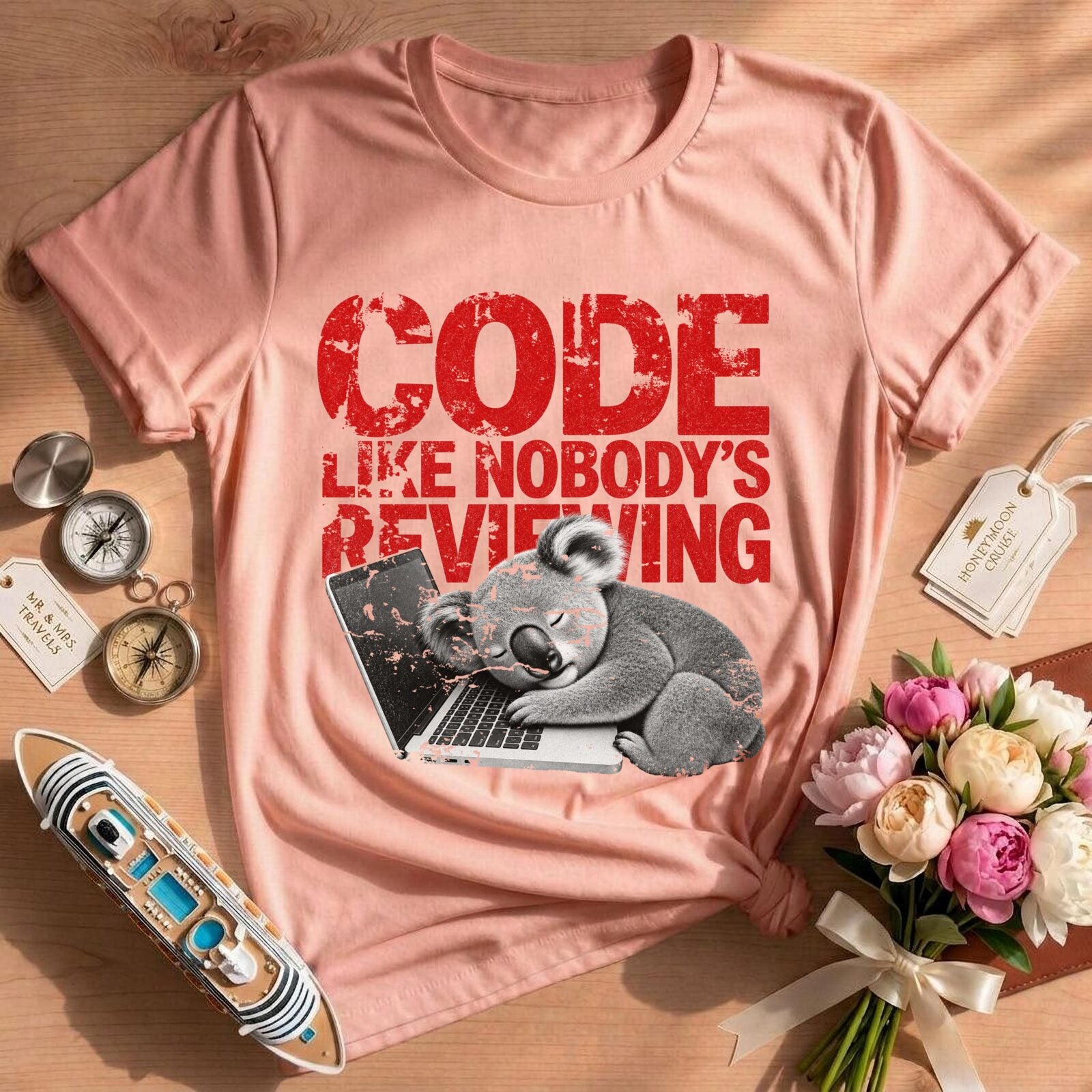 Developer Code Like Nobody's Reviewing Shirt