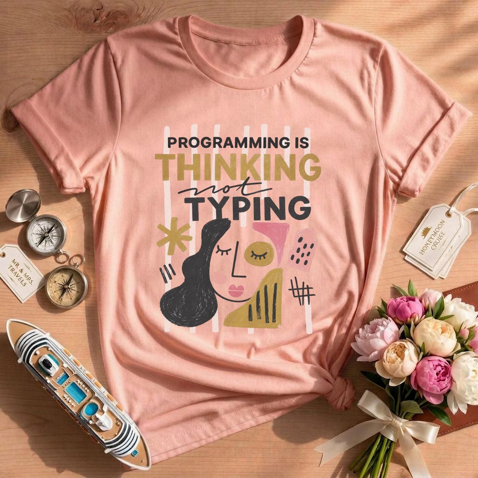 Programming Is Thinking Not Typing Shirt