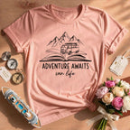 Adventure Awaits Van Life T-Shirt