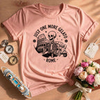 Funny Italy Travel Rome Gelato Skeleton Shirt