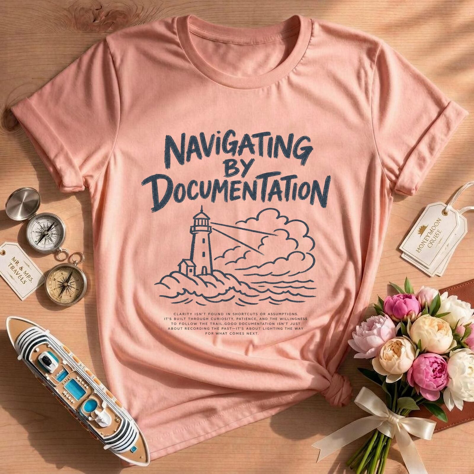 Technical Writer Navigating by Documentation Shirt