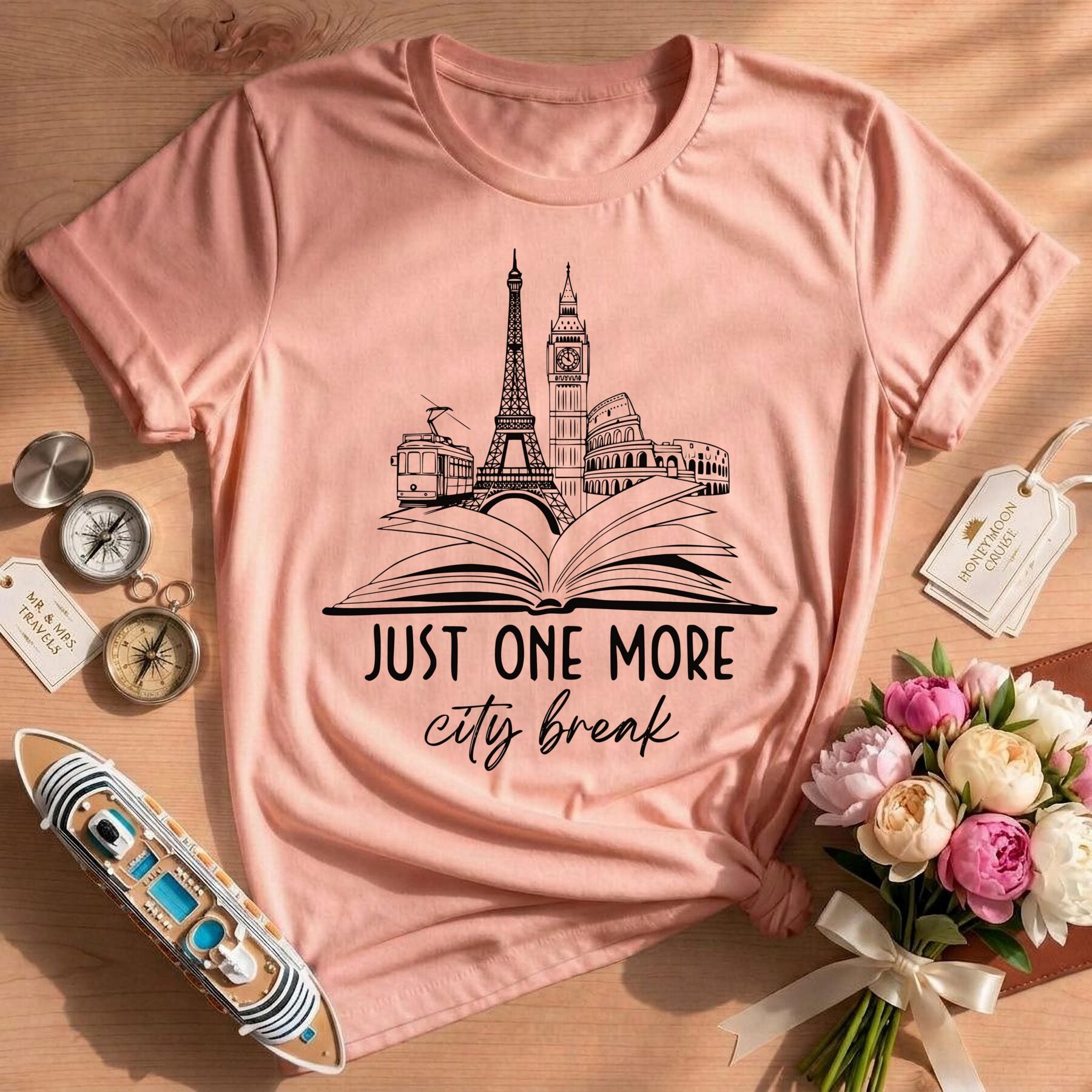 Paris London Rome Bookish Reader Apparel