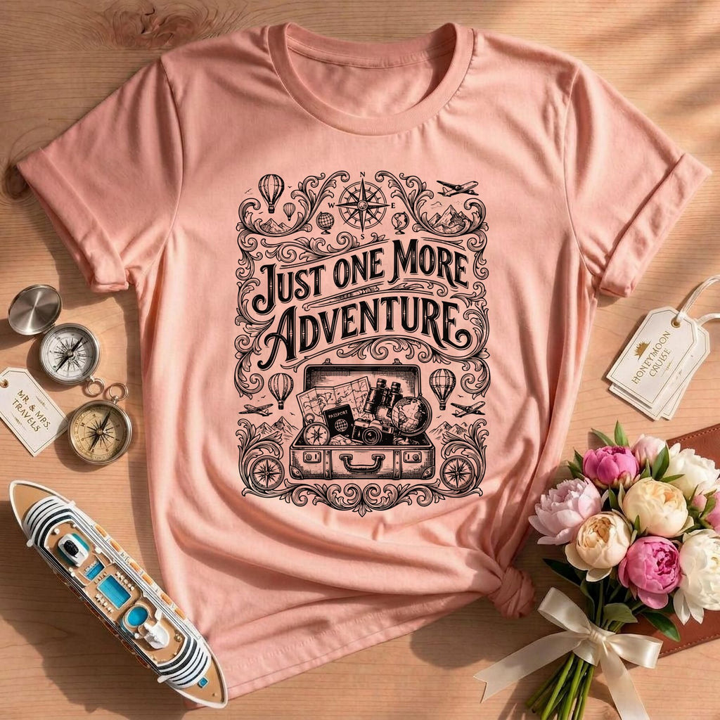 Vintage Travel Just One More Adventure T-Shirt