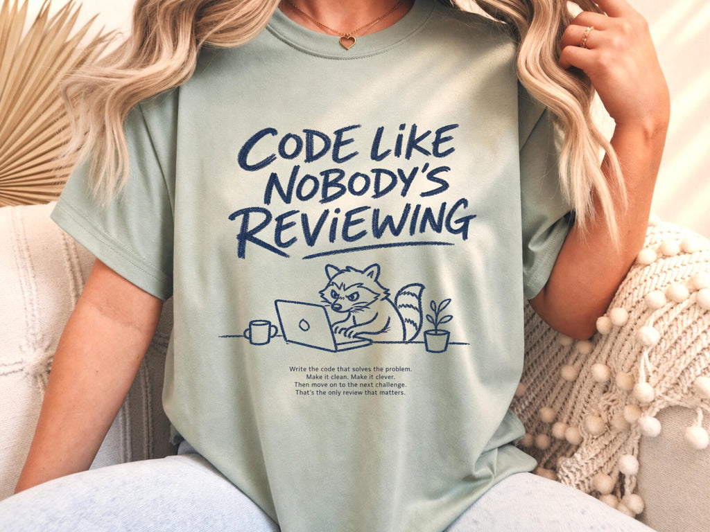 Raccoon Coding Tee