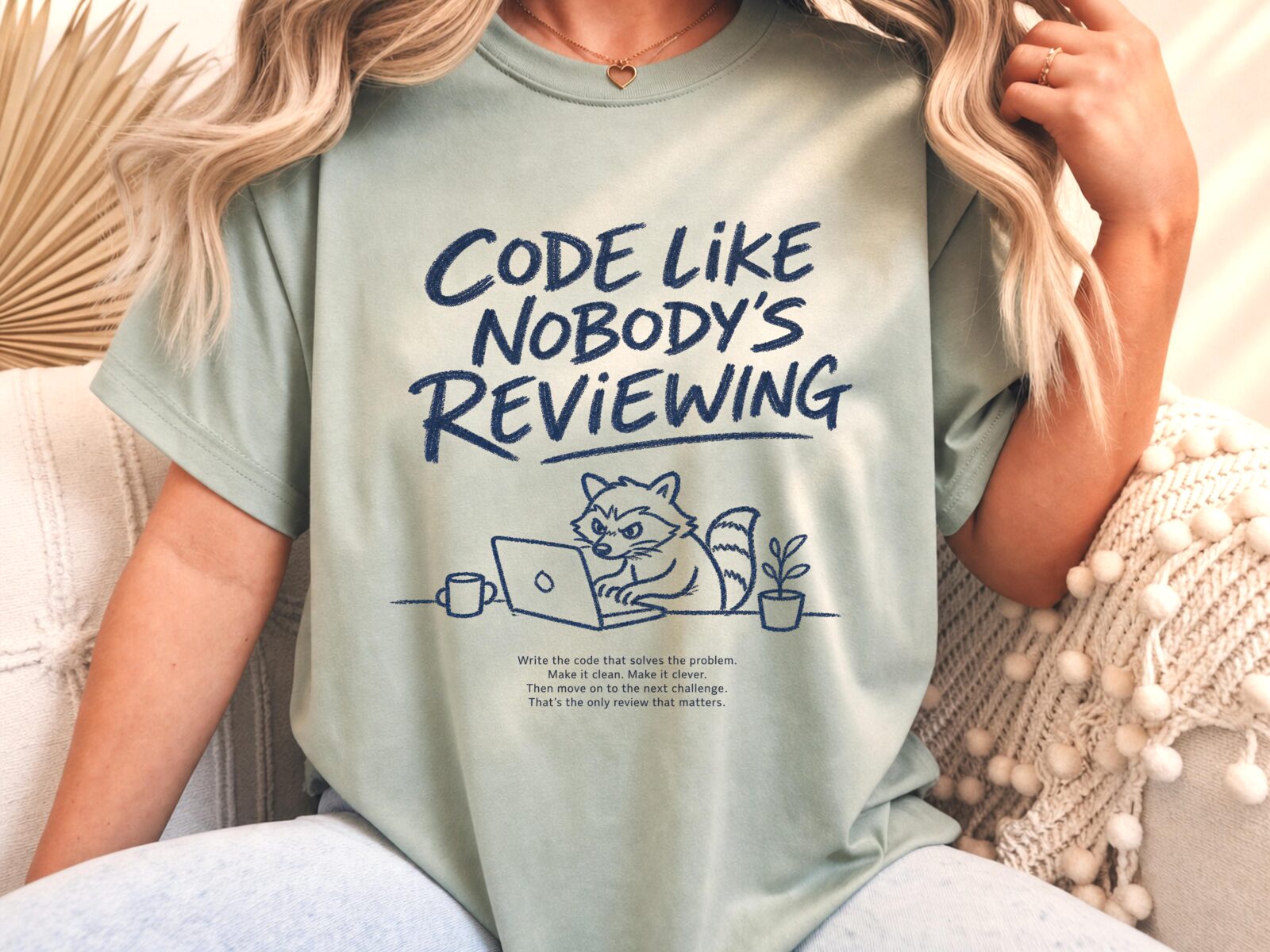 Raccoon Coding Tee