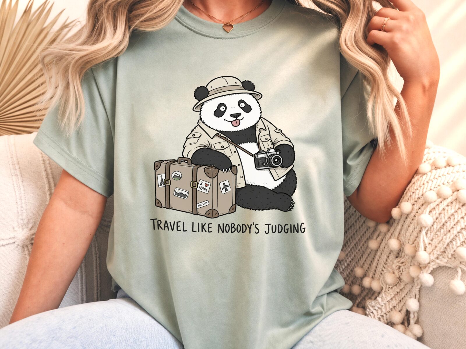 Funny Vacation Adventur Panda Travel Shirt