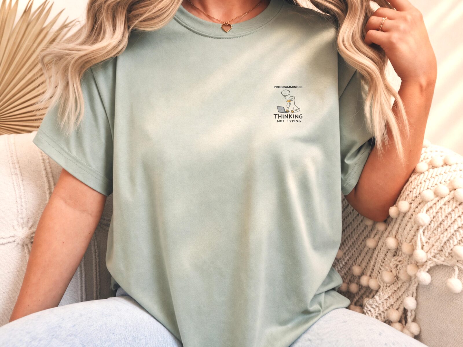 Computer Science Is Thinking Not Typing Coding Tee