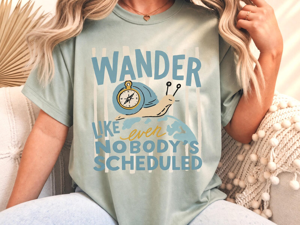 Funny Snail Compass Travel Shirt