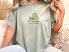 Thinking Not Typing Dinosaur T-Shirt