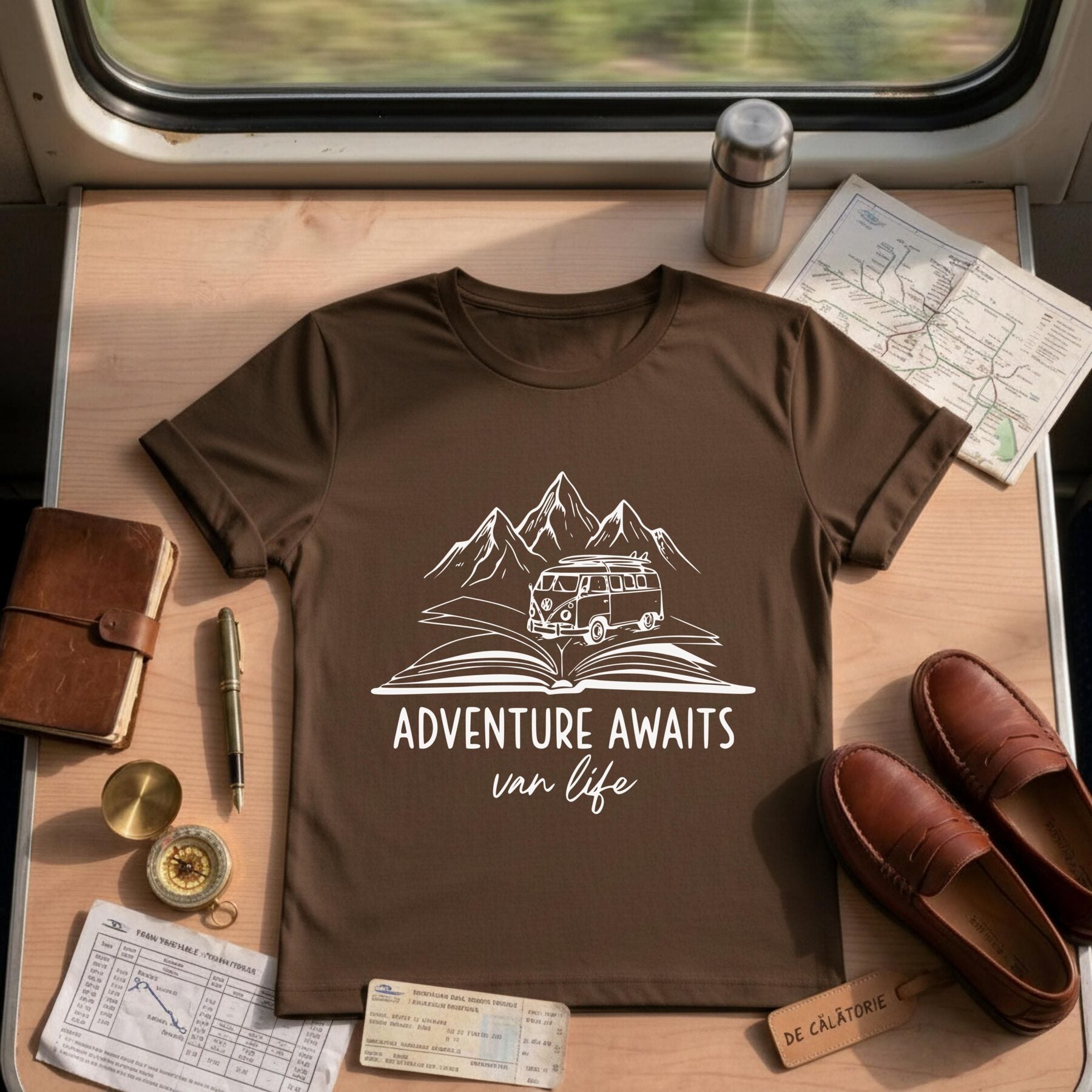Adventure Awaits Van Life T-Shirt