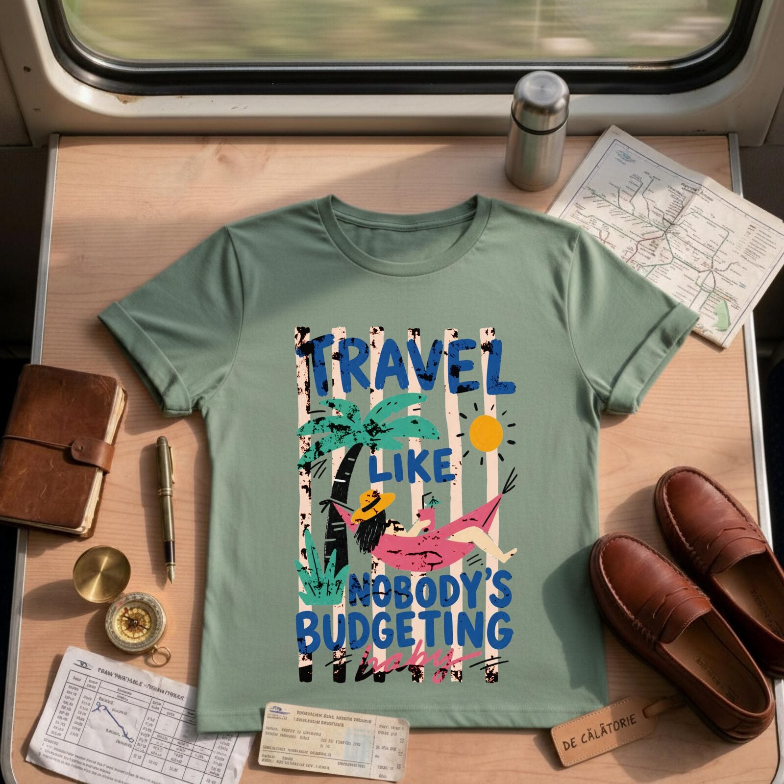 Travel Like Nobodys Budgeting Shirt