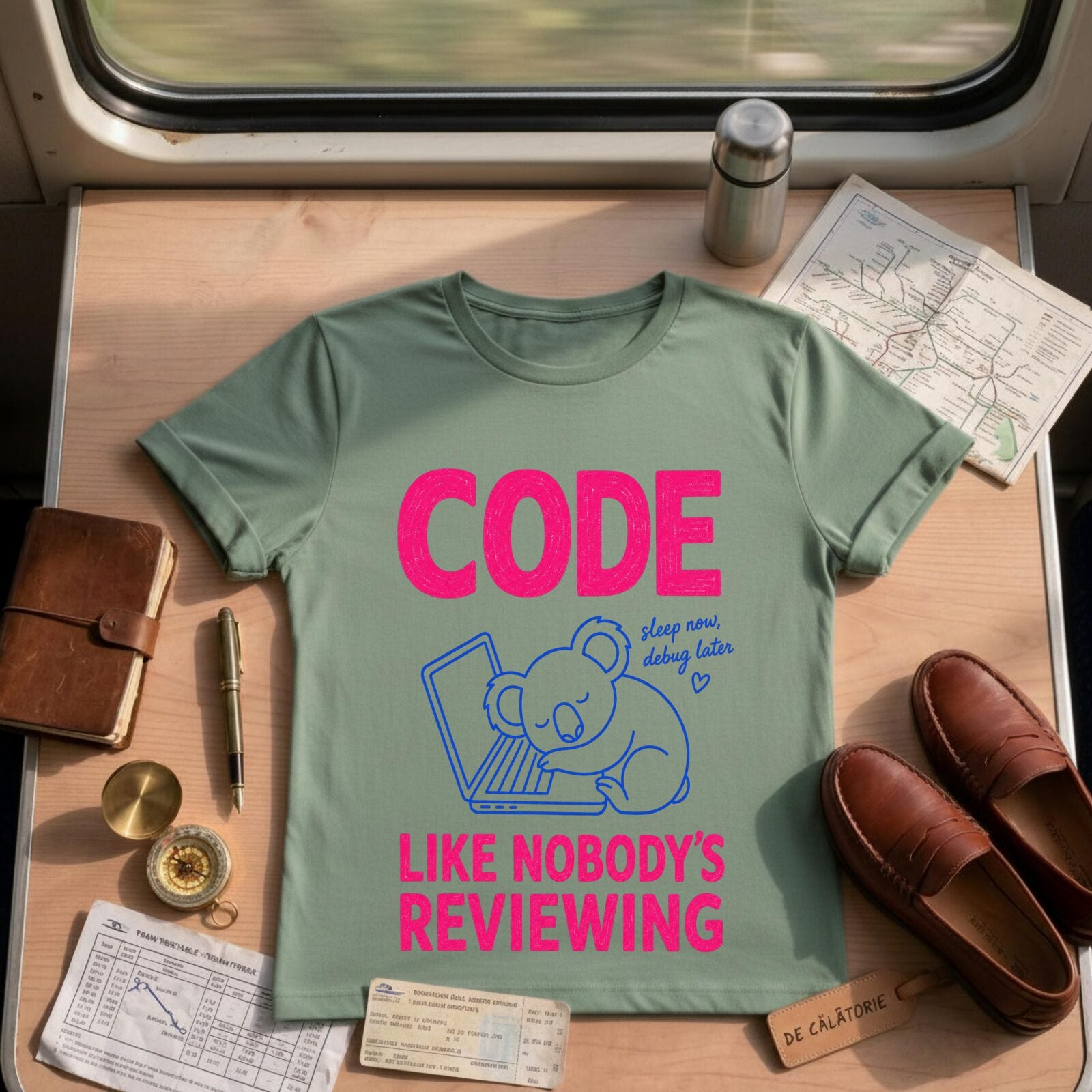 Code Like Nobody's Reviewing Tee